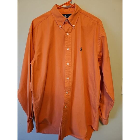 Ralph Lauren Other - Ralph Lauren Men Polo Shirt Size L Blake Style Long Sleeves Orange